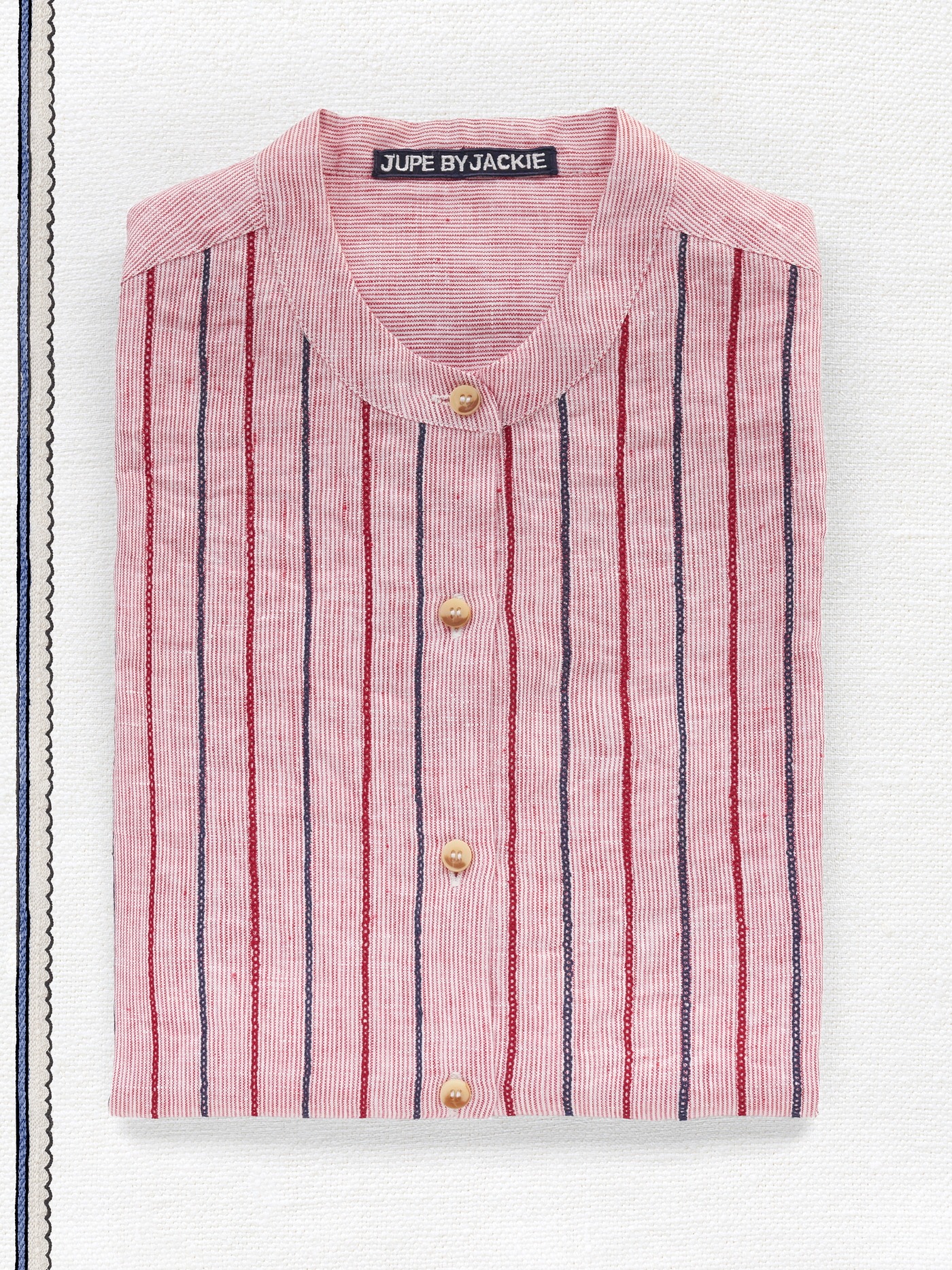 美品 Jupe by Jackie OpenCollar Gauze Shirt New in | Jupe by Jackie